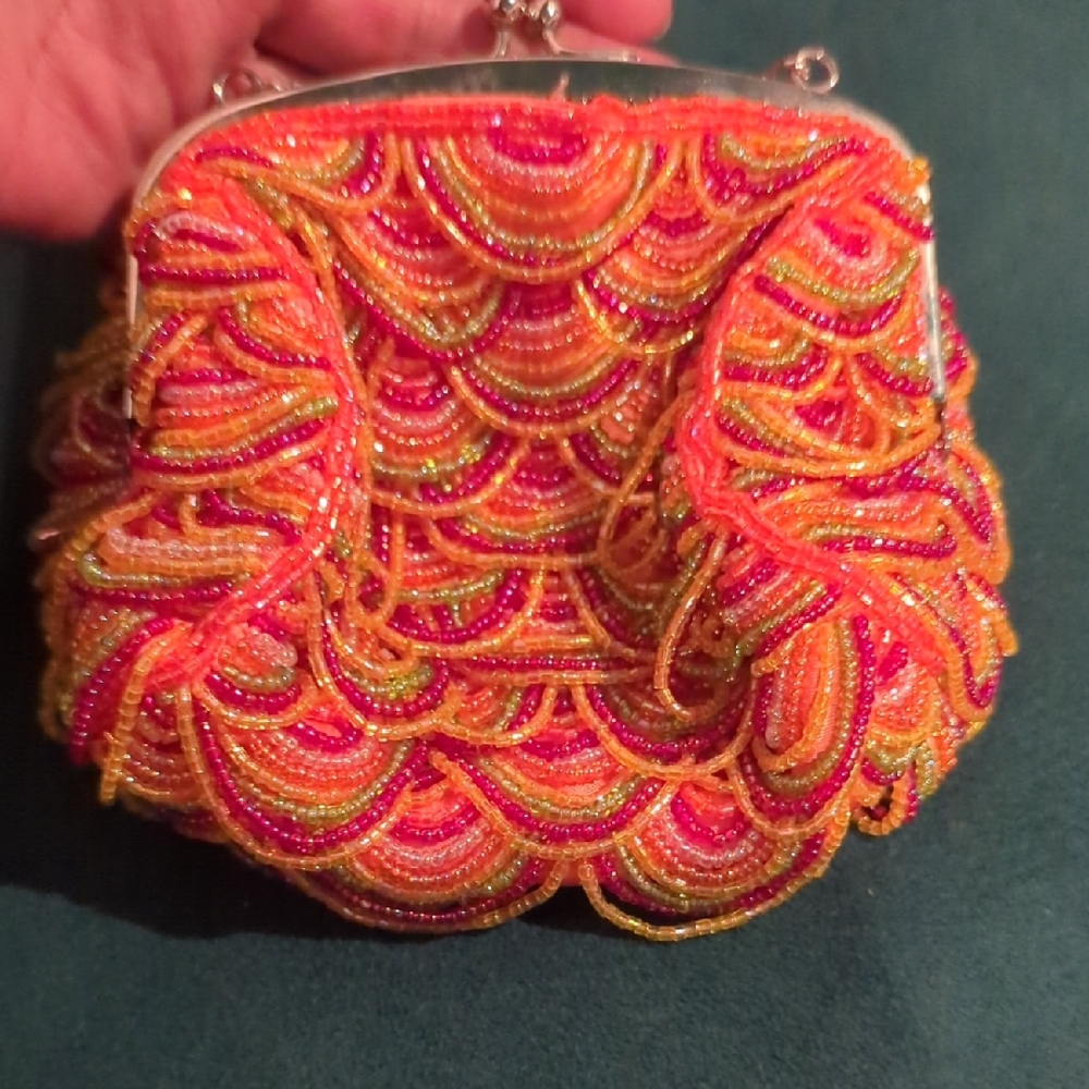 Kate Landry Multicolor Beaded Clutch